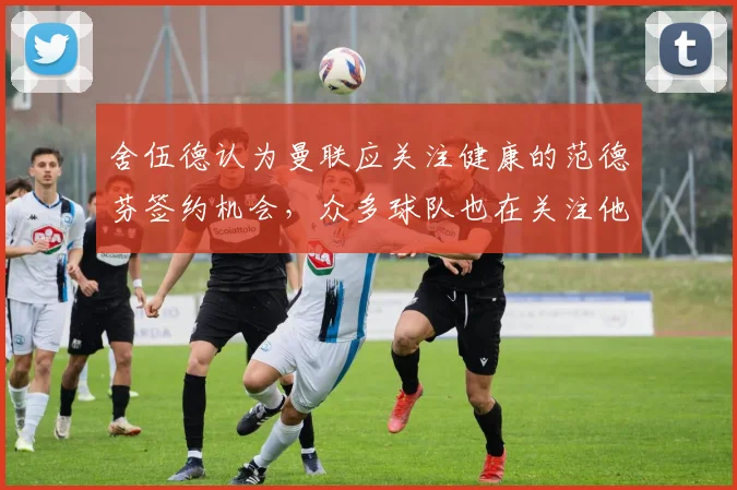 舍伍德认为曼联应关注健康的范德芬签约机会，众多球队也在关注他